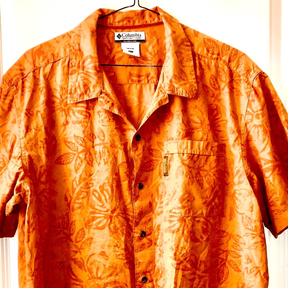 Columbia Mens Button S/S Camp Shirt